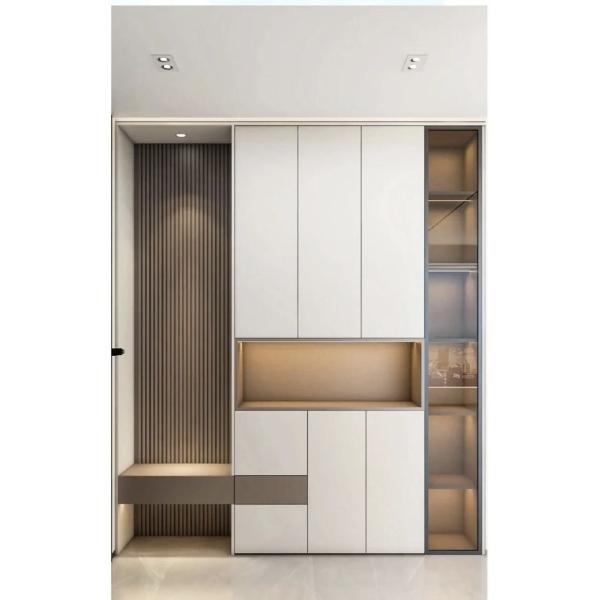 Мебели панели квартир Eco шкаф одежд дружелюбной деревянной современный подгонял