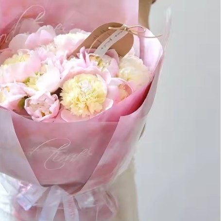 50г Горячая водонепроницаемая дизайнерская оберточная бумага для цветов Зеленый цветочный цветочный рисунок