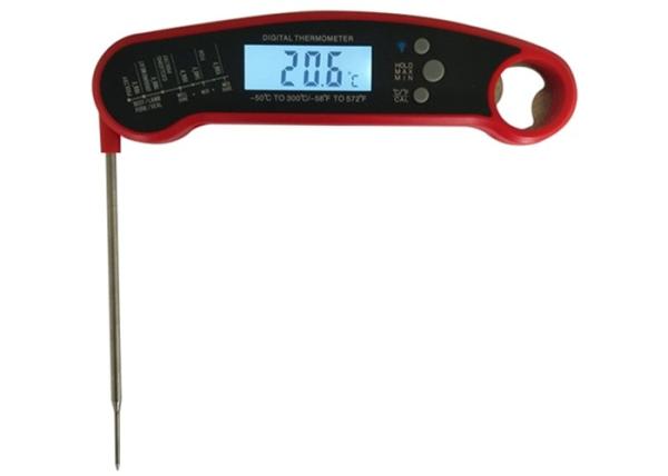 3s Fast Read Digital Meat Thermometer / Waterproof Food Thermometer White Backlight