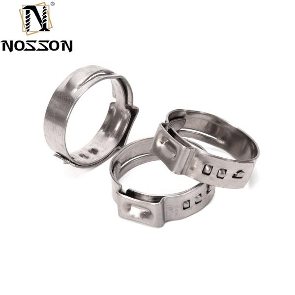Customized Support High Pressure Stainless Steel Pipe Fitting SS 304 Single Ear Hose Clamp for Heavy Duty Applications