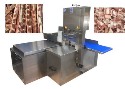 Automatic Double Blade Cutting Machine Meat Slicing Machine For Frozen Meat /Ribs/Pork Chop