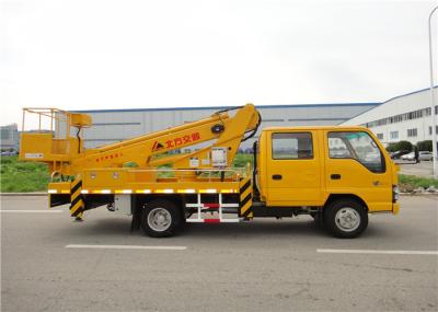 360º Rotation 14m Telescopic Boom Aerial Work Platform Truck with  Two Row Cab