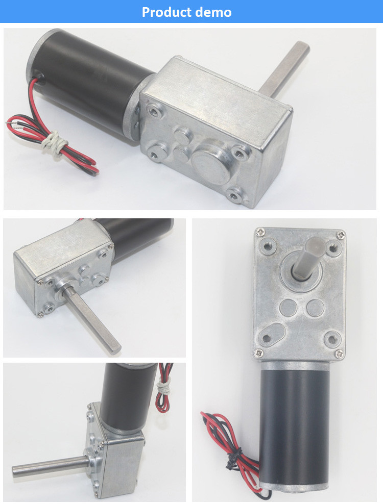 вольт Bldc мотора 200RPM 12 шестерни червя DC вала 51mm с двойным шарикоподшипником