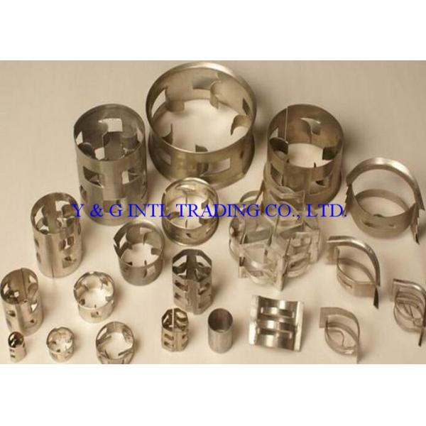 Improved Stainless Steel Pall Rings Sliver White 100% Virgin Plastic Material