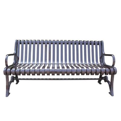 Bancos de metal de ferro fundido para fora estilo moderno para escola de jardim