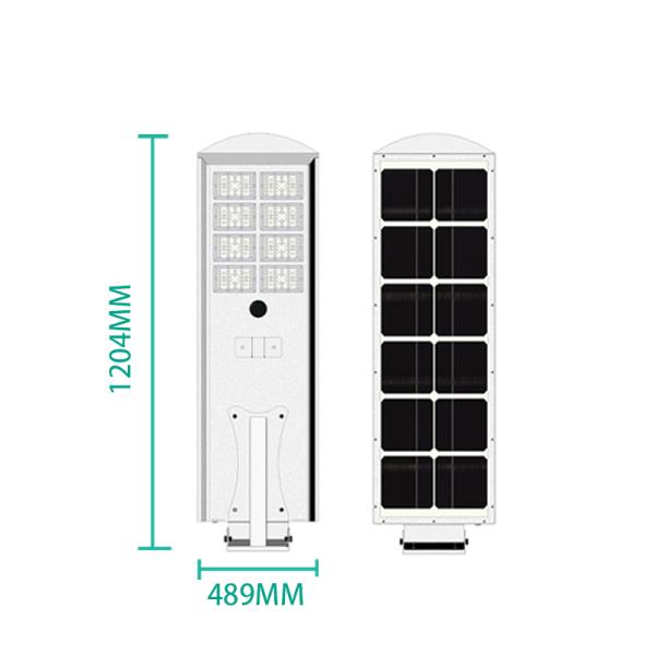 FCC Saa 60W 80W 100W LED Solar Powered Street Light Integrated 175LM/W
