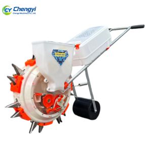 Manual Seeder Machine With Fertilizing Walking Row Drill Portable Combined