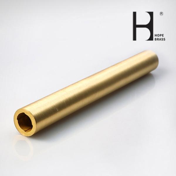 Copper Zinc Alloy 5m Long 16mm Brass Tube Anti Fade Brass Round Pipe