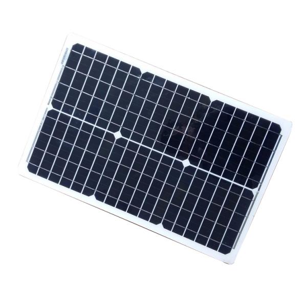 Photovoltaic Flexible Monocrystalline Solar Panel 25W 12V For Outside Street Light