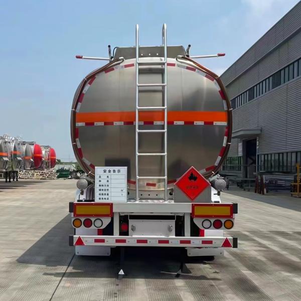 Stainless Steel 42000 Litres Tank Semi Trailer Diesel Jet Fuel Truck 20 - 100T Loading Capacity