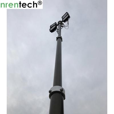 3.5m pneumatic telescopic mast inside wires for mobile light tower, fire truck lighting