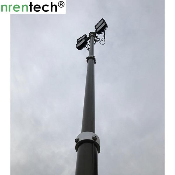 3.5m pneumatic telescopic mast inside wires for mobile light tower, fire truck lighting