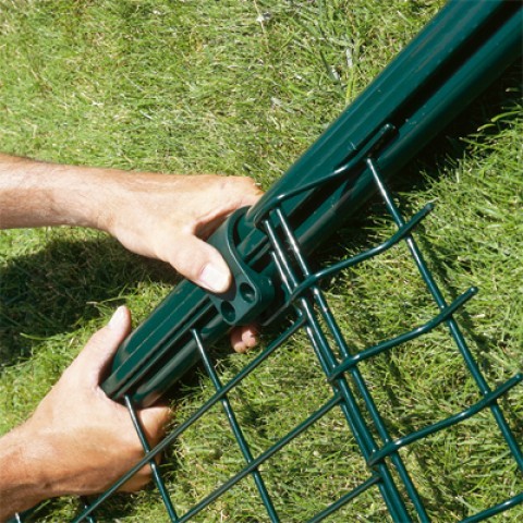 ISO9001 2008 Steel Fence Post Clamps Metal Fence Accessories Iron Steel