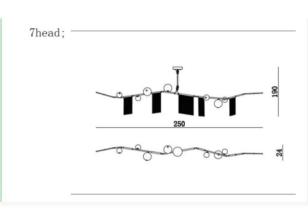 Modern Lamp Chain Suspension lamp Living room Bedroom salon lounge lights（WH-CC-27)
