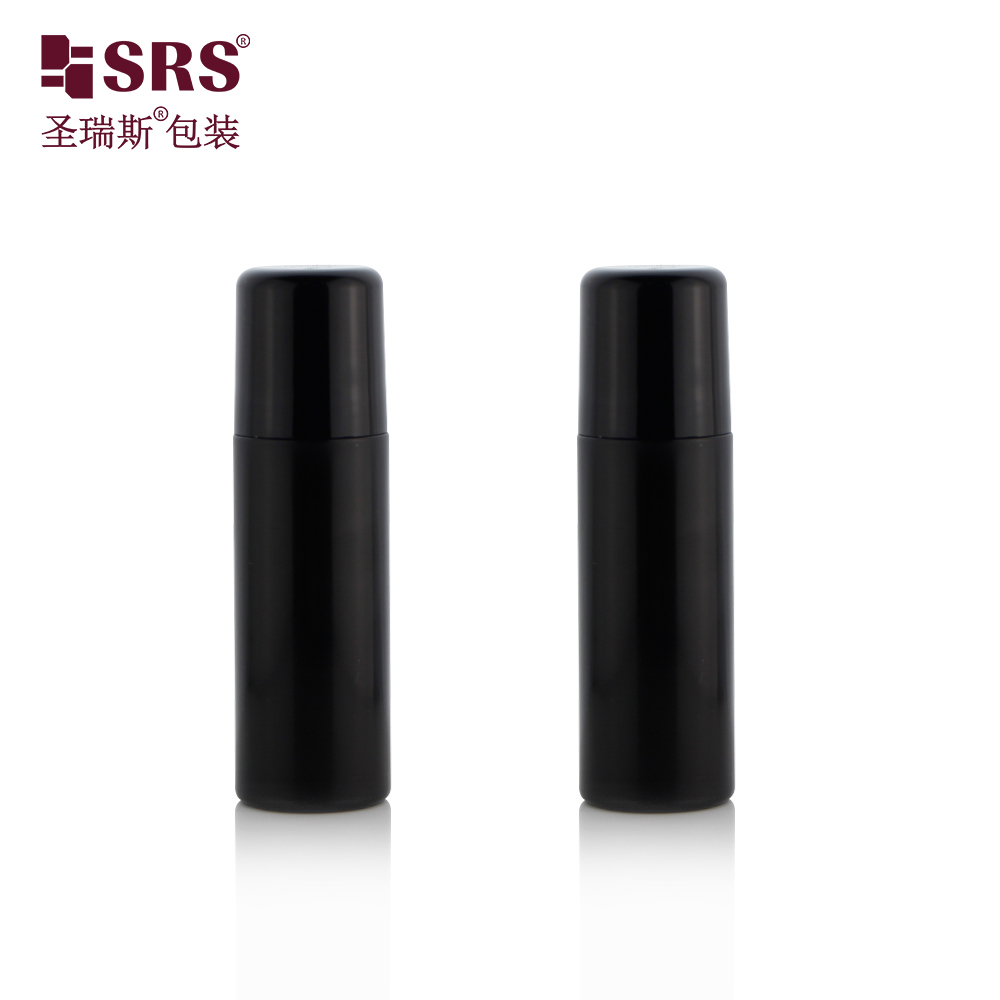 RPPD-90ML Custom Black PP PCR Roll On Deodorant Gel Cooling Relief Bottle