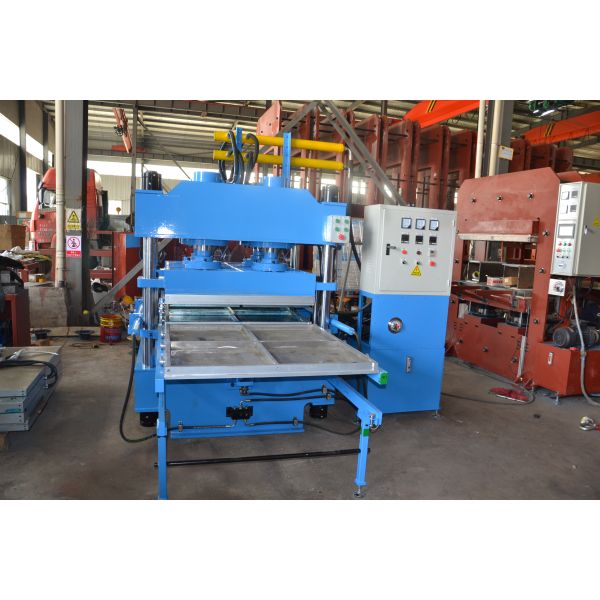 PLC Control Rubber Floor Tile Vulcanizing Machine Rubber Floor Tile Making Machine