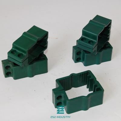 Galvanized Metal Fencing Railing Column Anchor Clamp 60x40mm Size
