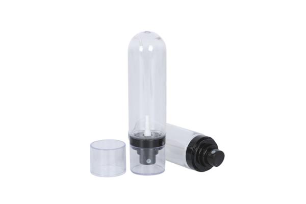 100ml Transparent PET Plastic Hair Spray Bottles OD 40mm Round Bottom base