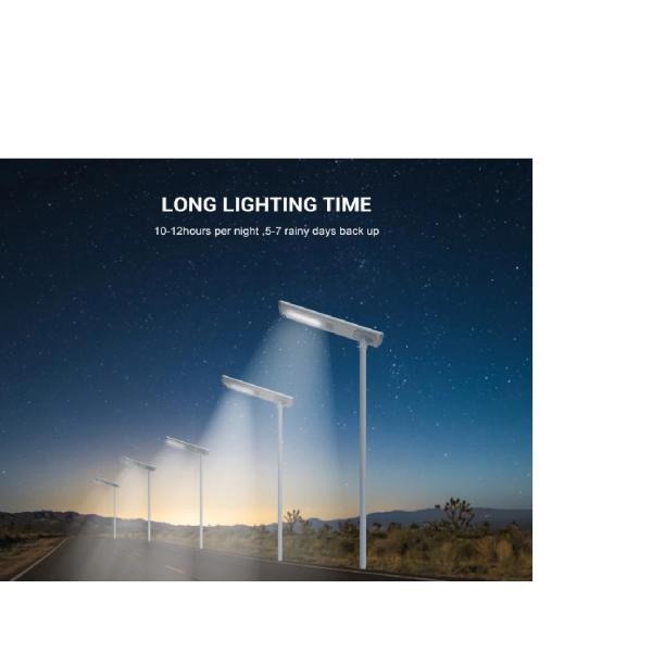 All In One Solar Powered Street Lights , Solar Parking Lot Lights 50W 120W