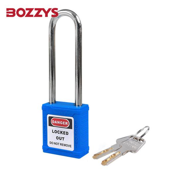 Dia 6mm Steel Shackle Safety Lock Loto Padlock Blue Color