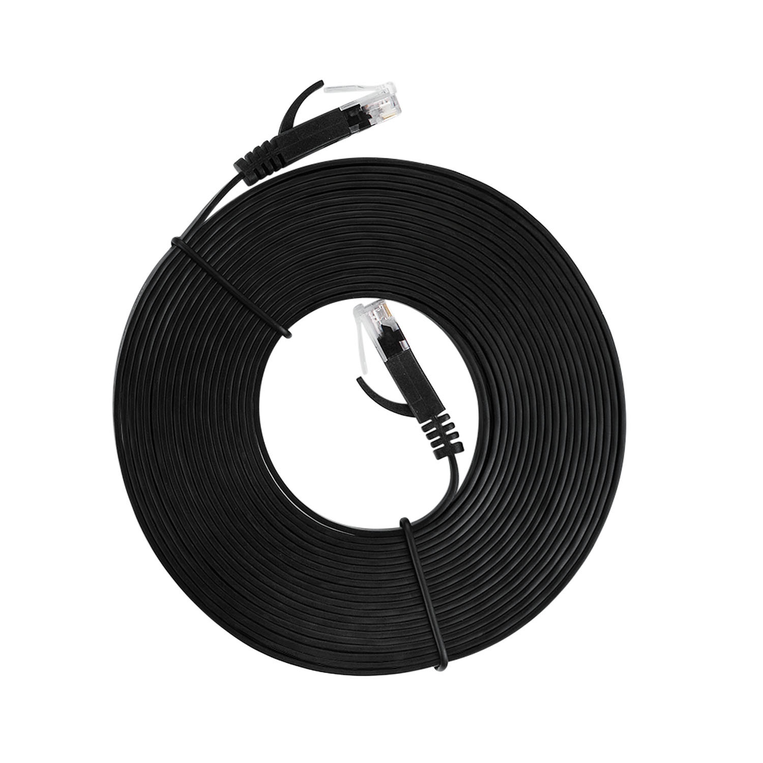 Cat6 обнаженный медный плоский кабель ethernet, кабель Lan 50Ft UTP для локальных сетей