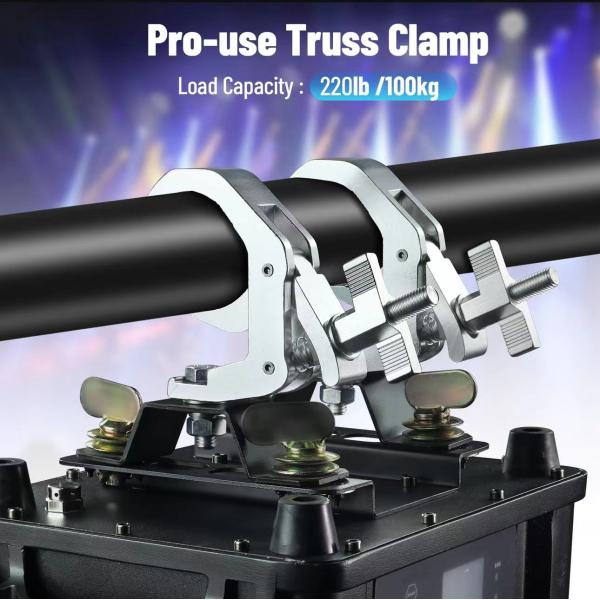 Clampas de aluminio de plata de 50 mm-60 mm Clampas de truss plegables Resistentes a la corrosión