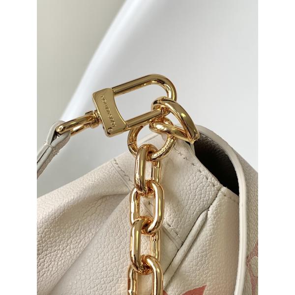 Favorite Creme Mini Sling Bag Branded  LV Rose Trianon Two Monogram Empreinte Leather