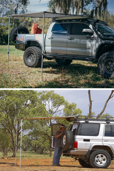 0.22M2 Camper Roof Side Outdoor Car Tent Retractable Gazebo Tent PU4000 210D Oxford