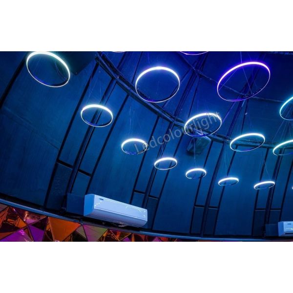 Programmable Side Emitting RGB Circular Light DMX RGBW LED Pixel Ring Light
