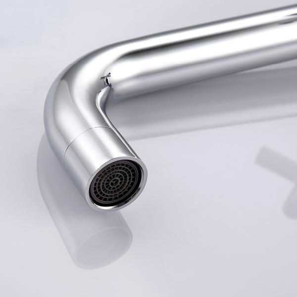 Brass Bathroom Single Cold Water Basin Tap Modern Wall Mounted Cross Handle