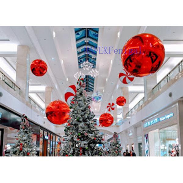Custom Reflecting Giant Silver Inflatable Mirror Ball For Exhibition Booth Decoration