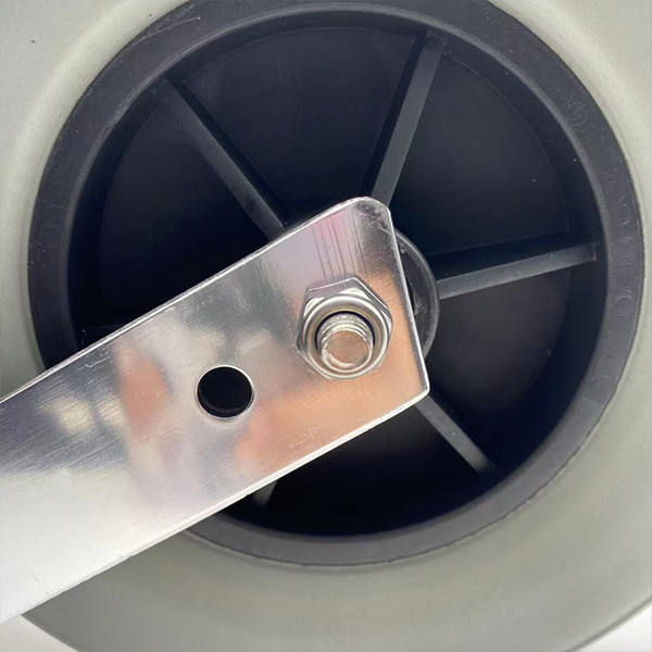 Полиуретановый пенообразный серый твердый инвалидный кресло Передние колеса 200 мм