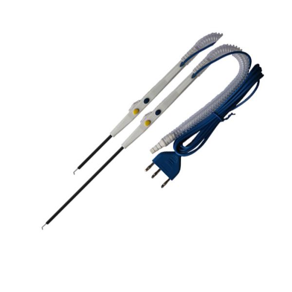 Lápiz electroquirúrgico desechable de punta de acero inoxidable para coagulación precisa de tejido blanco en entornos médicos