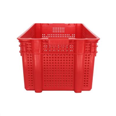 600x400x310mm Mesh Style PP/PE Plastic Box Compartment Crate for Transporting Produce