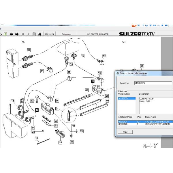 911307074 длинная жизнь частей запасной части P7100 сплетя тени Sulzer контактной вилки