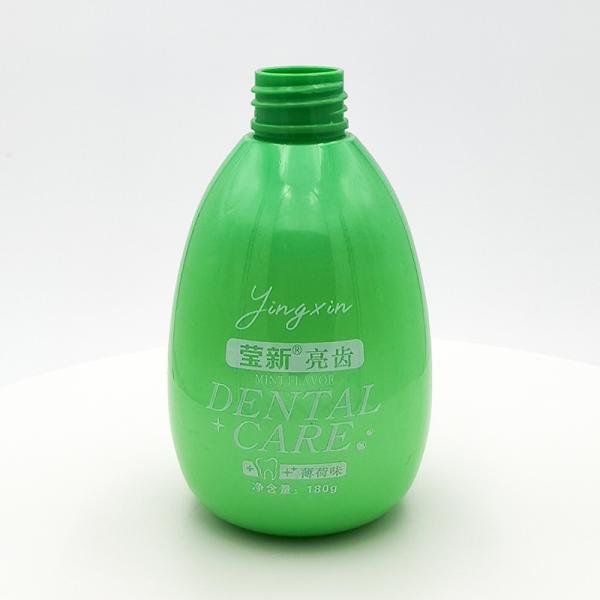 Free Sample PET 180g Oval Toothpaste Plastic Pump Bottles Hand Wash Gel Sunscreen Body Care Lotion Bottles with Customized Logo
