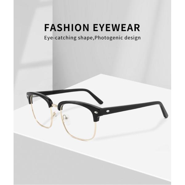 Квадрата людей ацетата металла стекел дизайнера объектив рецепта не ясный