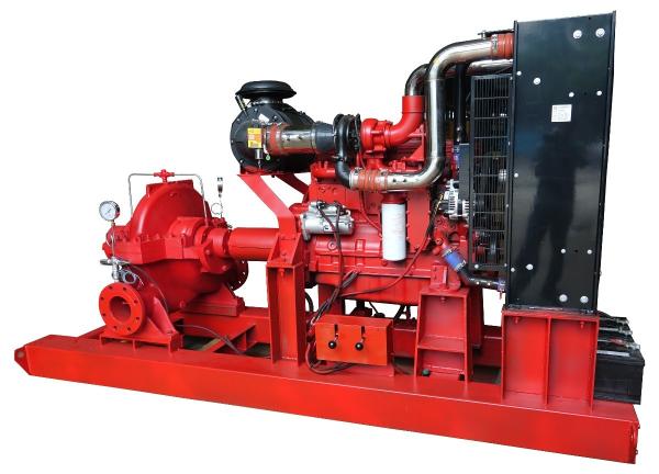 Indoor Diesel Engine Fire Pump Set 2900r/Min With Stainless Steel Pipe