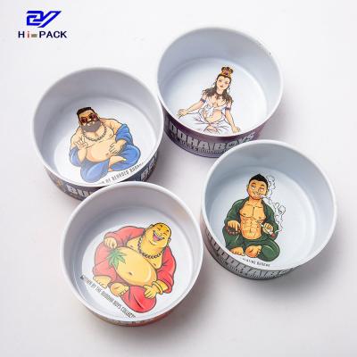 200 g de boîtes ronds en fer blanc emballées avec du bœuf / du poisson et un revêtement intérieur de qualité alimentaire