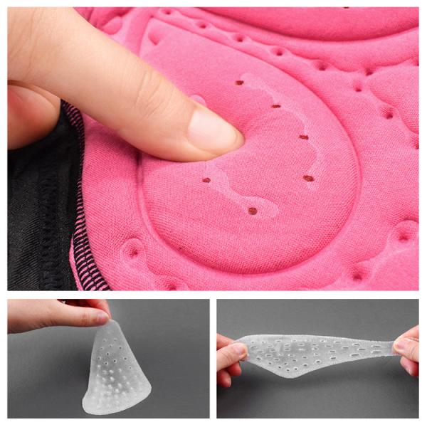 Women's Outdoor Bicycle Biker Underwear Slim Elastic Breathable Shockproof 3D Silicone Cushion Underwear