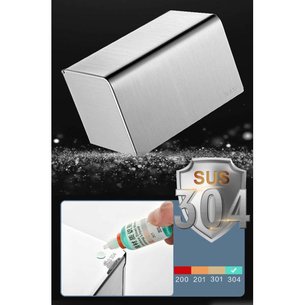 Multi Colored Commercial Stainless Steel Toilet Paper Holder Waterproof Dog Proof