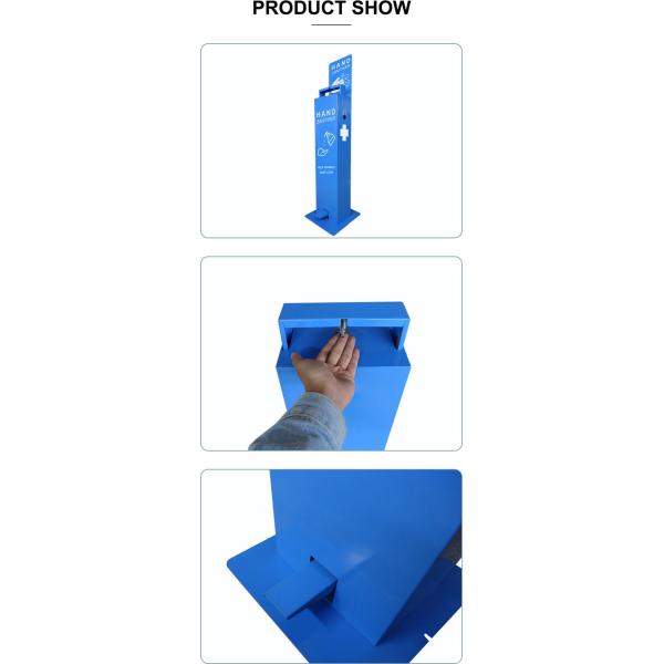 стойка Sanitiser пола металла распределителя дезинфицирующего средства руки ноги 5L активированная педалью