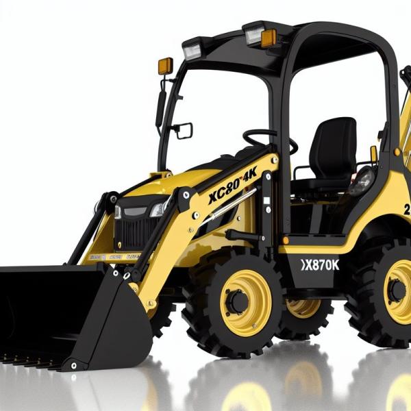 4WD SAM388H バックホーローダー 2.5トン、4 in 1 バケット付き (ペルー向け)