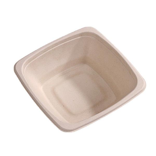 16 24 32oz Biodegradable Sugarcane Bagasse Bowl Fruit Salad Containers Box With Cover