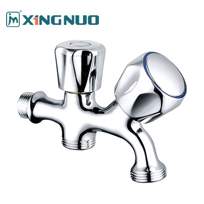 1/2 pouce double commutateur Bibcock soupape d'angle pour machine à laver salle de bains soupape en laiton 3/4