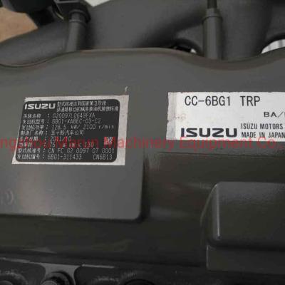 6BG1 128.5KW Isuzu Diesel Engine , Excavator Genuine Engine Parts