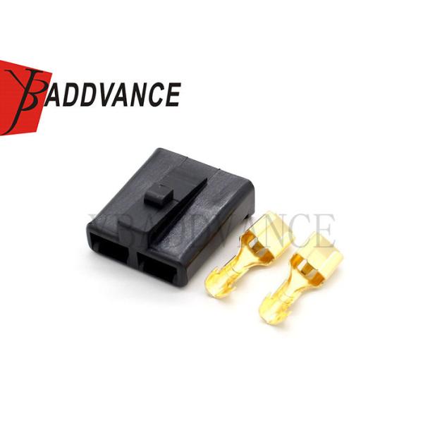 2 Pin Black Female Automotive Electrical Connectors For Fuel Pump DJ702113-6.3-21 DJ621-136.313