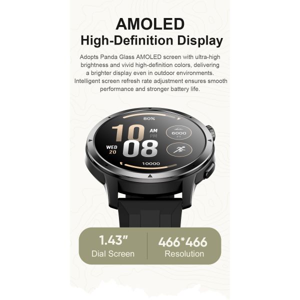 GPS Men Smartwatch Wrist Fitness Clock BT Call 30meters Waterproof Sports Android IOS