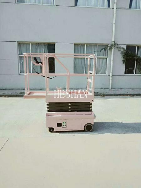 Small 3M Hydraulic Scissor Lift Mobile Electric Full Auto 300kg Load Capacity