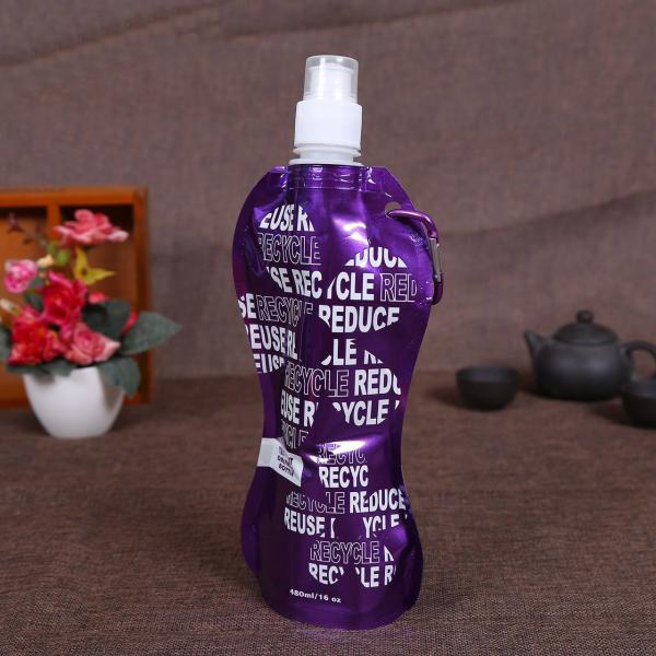 Jelly Standing Up Bjuice Pouch Bags Aluminum Foil With Suction Nozzle